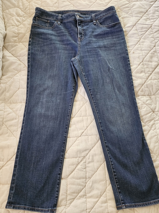 Chico's Denim - Chicos So Slimming Girlfriend Straight Leg Jeans  Size 12P